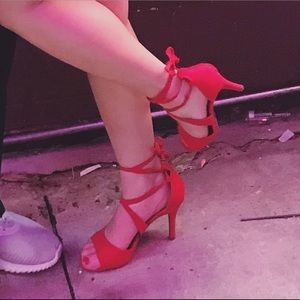 Worthington Red Strappy High Heels